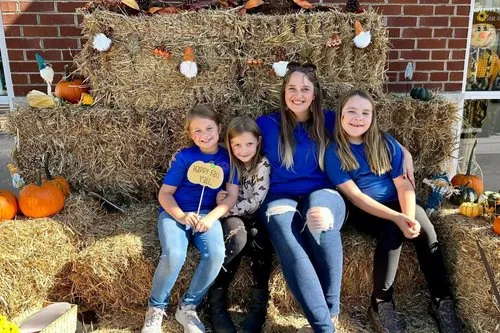 Jami and the girls celebrating after an amazing day at The Fall Safety Festival.